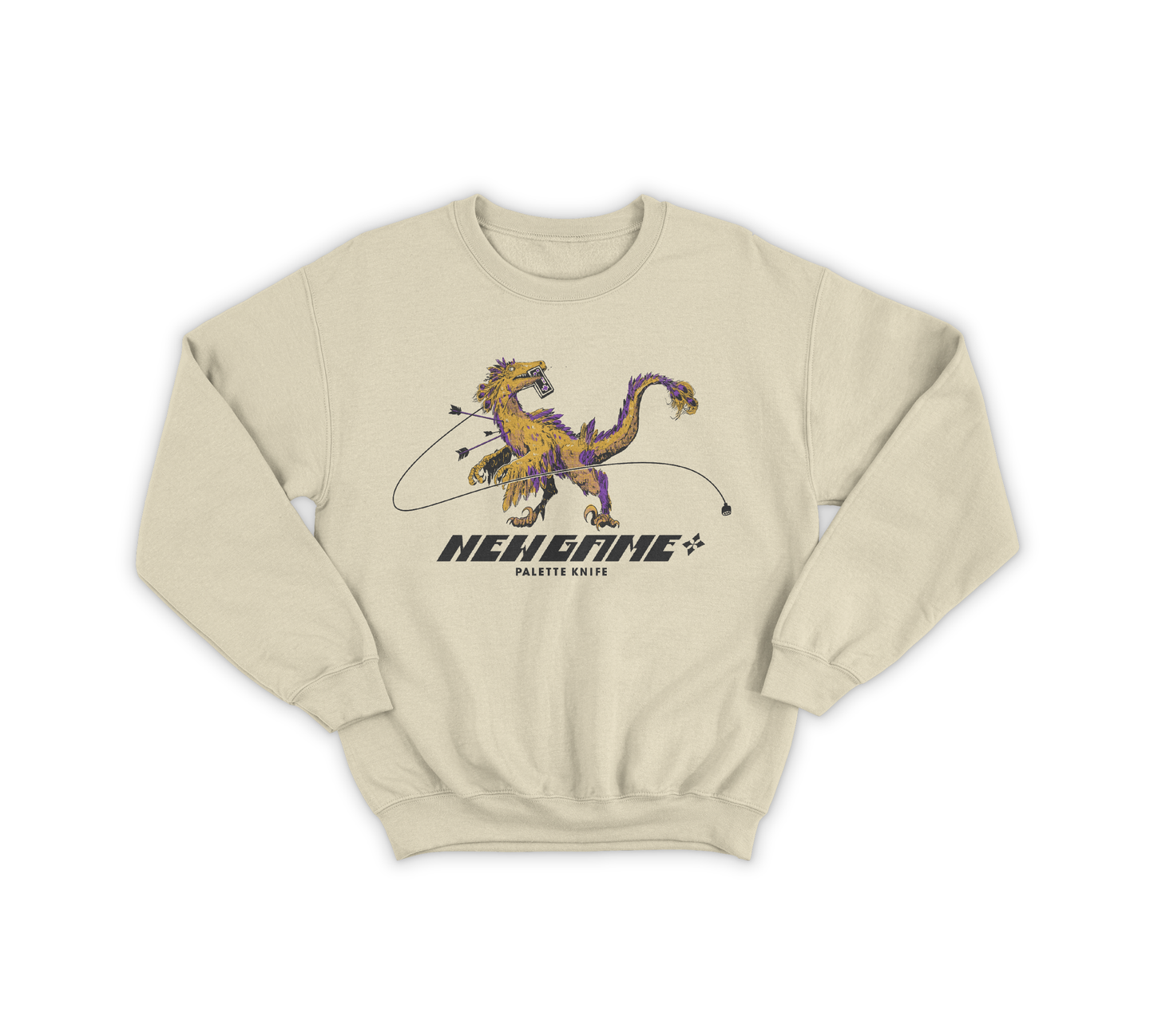 Palette Knife - "Velociraptor" Crewneck
