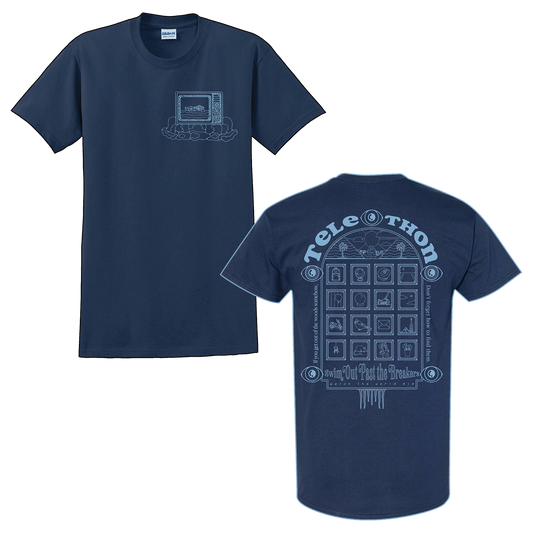 Telethon - "Swim Out Past The Breakers" - Navy Blue Pocket T-Shirt